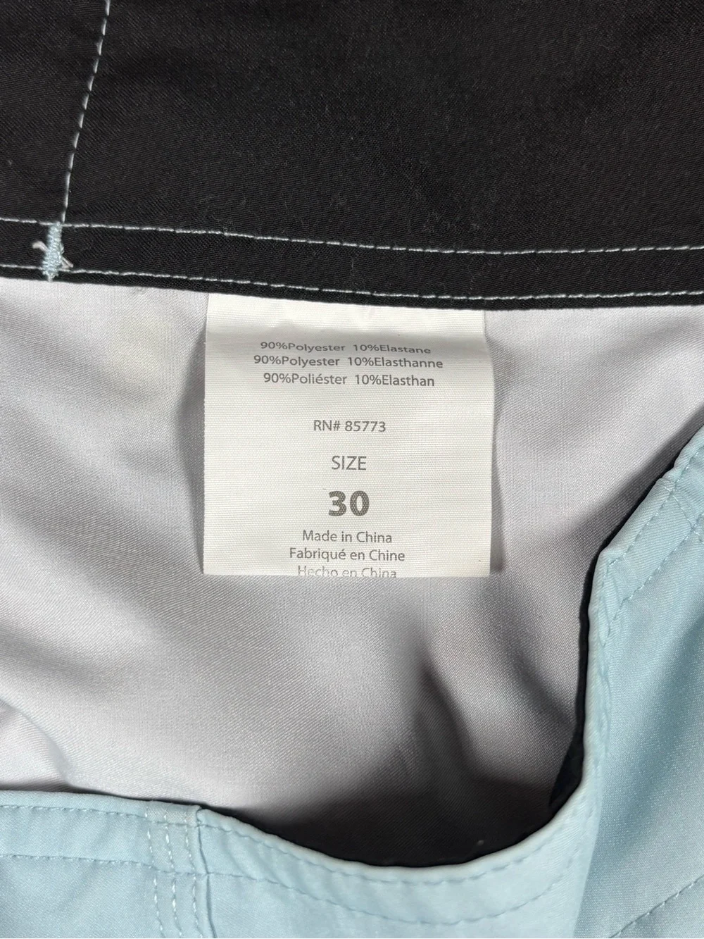 O’Neill Board Shorts Mens Size 30 Gray Orange Striped Surf Swim Trunks Stretch